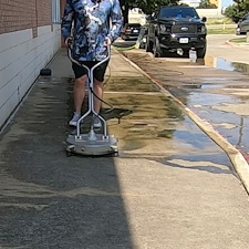 Commercial-Pressure-Washing-Of-FedEx-Ship-Center-Building-In-Allen-Tx 2