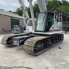 Concrete-Spatter-Removal-From-Crane-In-Rockwall-Tx 1