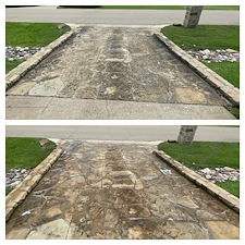 Filthy-Travertine-Paver-Transformation-And-House-Wash-In-Fairview-Tx 0