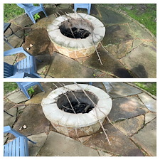 Filthy-Travertine-Paver-Transformation-And-House-Wash-In-Fairview-Tx 3