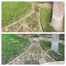 Filthy-Travertine-Paver-Transformation-And-House-Wash-In-Fairview-Tx 4