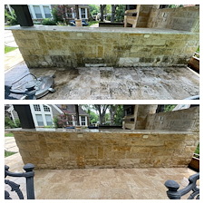 Filthy-Travertine-Paver-Transformation-And-House-Wash-In-Fairview-Tx 7