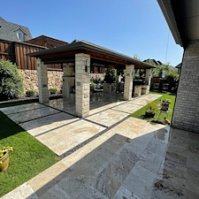 Travertine-Paver-Patio-Cleaning-In-Prosper-Tx 1